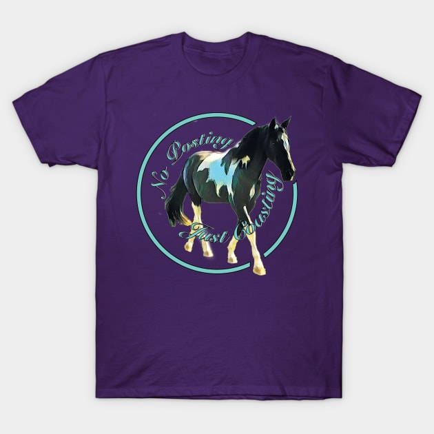 No Posting Just Coasting Tennessee Walking Horse T-Shirt by AnimalsAndSuch